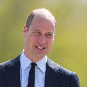 Le prince William de Galles en visite à la "St. Michael's High School" à Sandwell. Le 25 avril 2024 