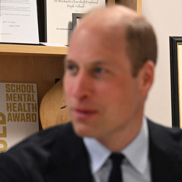 Le prince de Galles lors d'une visite au lycée St Michael's Church of England à Rowley Regis, Sandwell, West Midlands, le 25 avril 2024. Photo par Oli Scarff/PA Wire/ABACAPRESS.COM