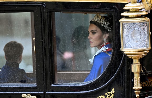 La princesse de Galles quitte l'abbaye de Westminster, à Londres, après le couronnement du roi Charles III et de la reine Camilla. Royaume-Uni, le 6 mai 2023. Photo par Toby Melville/PA Photos/ABACAPRESS.COM