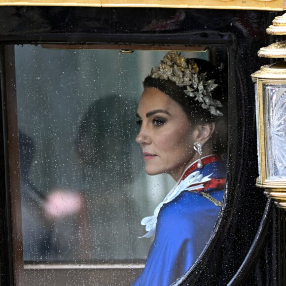 La princesse de Galles quitte l'abbaye de Westminster, à Londres, après le couronnement du roi Charles III et de la reine Camilla. Royaume-Uni, le 6 mai 2023. Photo par Toby Melville/PA Photos/ABACAPRESS.COM