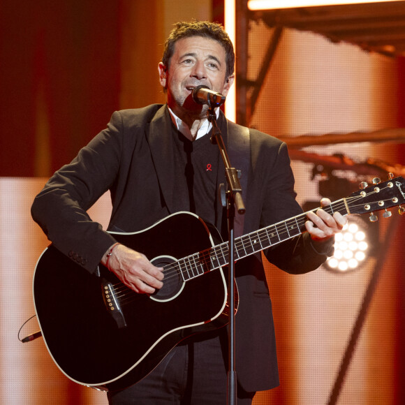 Exclusif - Patrick Bruel lors de l'enregistrement de la soirée "Les 30 ans du sidaction - la soirée événement" au Grand Rex à Paris diffusée le 23 mars 2024 sur France 2 À l'occasion du week-end du Sidaction, qui aura lieu les 22, 23, 24 mars prochain, et pour célébrer cette édition anniversaire, cette soirée-événement mettra l'espoir à l'honneur. © Cyril Moreau / Coadic Guirec / Bestimage 