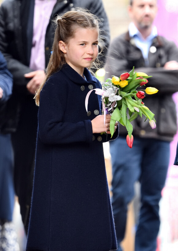 La princesse Charlotte de Cambridge en visite au château de Cardiff, Royaume Uni, le 4 juin 2022, à l'occasion du jubilé de platine de la reine d'Angleterre. 