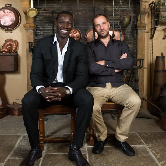 Dernière pose ? Fred Testot et Omar Sy posant lors du gala de la fondation Make-A-Wish au restaurant Paul Bocuse à Lyon, France, le 26 septembre 2013. Photo par Loona/ABACAPRESS.COM