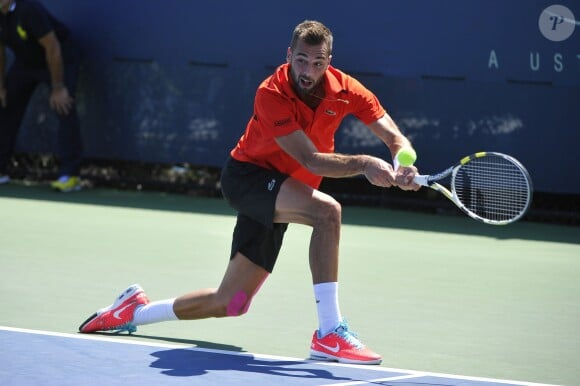 L'occasion de s'intéresser au tennisman, et notamment à sa vie sentimentale.
Benoît Paire à Flushing Meadows à l'occasion de sa victoire lors du premier tour de l'US Open, le 25 août 2014