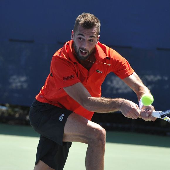 L'occasion de s'intéresser au tennisman, et notamment à sa vie sentimentale.
Benoît Paire à Flushing Meadows à l'occasion de sa victoire lors du premier tour de l'US Open, le 25 août 2014