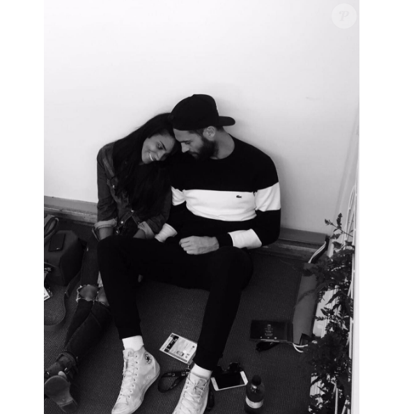 Shy'm a publié une photo avec Benoît Paire sur Instagram, le 14 février 2017.