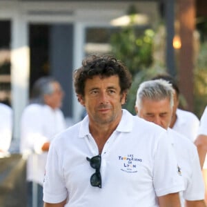 Patrick Bruel lors du tournoi de pétanque des "Tropéziens de Lyon" sur la place des Lices à Saint-Tropez, en France, le 14 août 2019. Photo par ABACAPRESS.COM