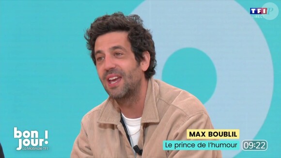 Max Boublil a été l'invité de la matinale de TF1
Max Boublil sur le plateau de "Bonjour !"