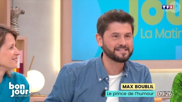 Christophe Beaugrand s'est intéressé à la famille de Max Boublil
Christophe Beaugrand sur le plateau de "Bonjour !"