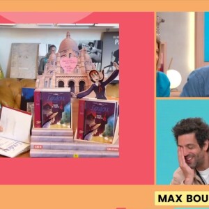 Max Boublil a été confronté à un livre de sa mère...
Max Boublil et Christophe Beaugrand sur le plateau de "Bonjour !"