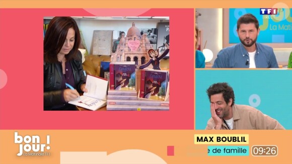 Max Boublil a été confronté à un livre de sa mère...
Max Boublil et Christophe Beaugrand sur le plateau de "Bonjour !"