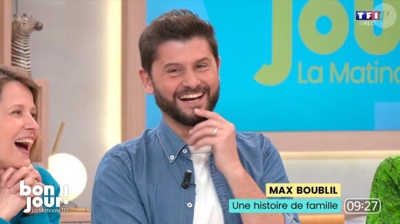 L'hilarité a gagné l'ensemble du plateau
Christophe Beaugrand sur le plateau de "Bonjour !"