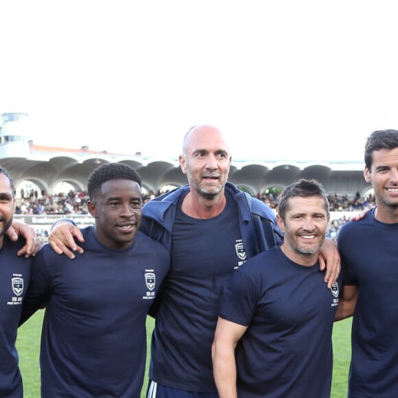 Rio Mavuba, Christophe Dugarry, Bixente Lizarazu, Yoann Gourcuff, Zinedine Zidane - A l'occasion des 100 ans du parc Lescure, Bordeaux accueille au stade Chaban-Delmas un match de gala opposant les gloires des Girondins de Bordeaux au Variétés Club de France le mardi 14 mai 2024. © Patrick Bernard/ Bestimage