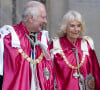 Invitée à une garden party organisée lors d'un festival littéraire en Grande-Bretagne, la reine Camilla a évoqué la santé de son époux le roi Charles avec beaucoup de tendresse
Le roi Charles III d'Angleterre et Camilla Parker Bowles, reine consort d'Angleterre, à une cérémonie de dédicace à l'Ordre de l'Empire britannique à la cathédrale Saint-Paul à Londres