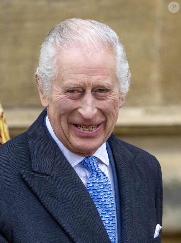 Le roi Charles III d'Angleterre et Camilla Parker Bowles, reine consort d'Angleterre - Les membres de la famille royale britannique arrivent à la chapelle Saint-George pour assister à la messe de Pâques. Windsor, le 31 mars 2024. 