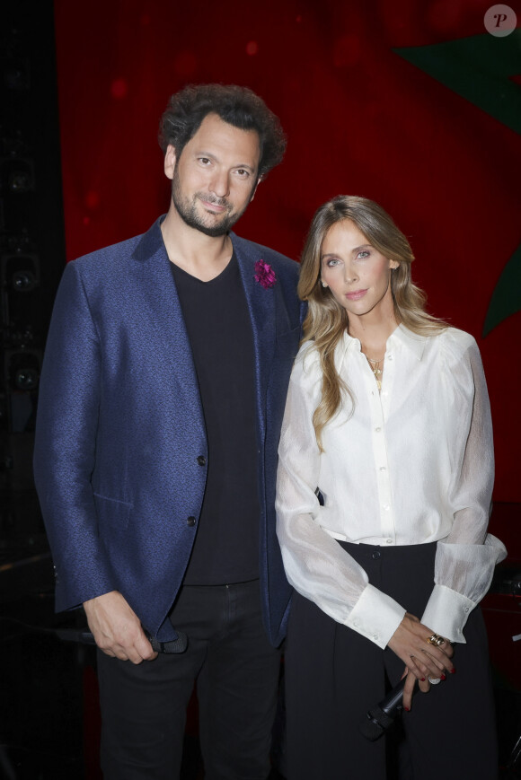 Exclusif - Eric Antoine, Ophélie Meunier - Enregistrement du grand concert caritatif "Tous avec le Maroc" au Dôme de Paris, diffusée en direct sur M6 le 13 septembre 2023 © Jack Tribeca / Bestimage 