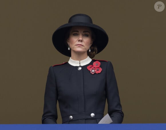 Catherine Kate Middleton, duchesse de Cambridge - La famille royale d'Angleterre sans la reine et la classe politique anglaise participent au 'Remembrance Day', une cérémonie d'hommage à tous ceux qui sont battus pour la Grande-Bretagne, au Cenopath à Whitehall, Londres le 14 novembre 2021. 