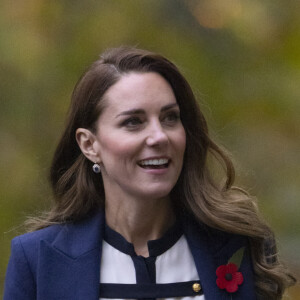 En janvier 2023, la campagne Shaping Us était lancée. Elle a pour but de prioriser la petite enfance, les premières années de vie d'un enfant étant primordiales
Kate Middleton, duchesse de Cambridge, assiste à l'ouverture de deux nouvelles galeries au musée de la guerre à Londres, le 10 novembre 2021. 