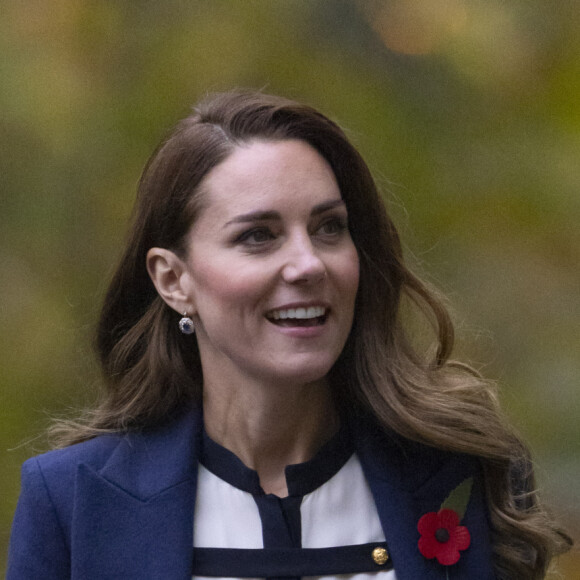 En janvier 2023, la campagne Shaping Us était lancée. Elle a pour but de prioriser la petite enfance, les premières années de vie d'un enfant étant primordiales
Kate Middleton, duchesse de Cambridge, assiste à l'ouverture de deux nouvelles galeries au musée de la guerre à Londres, le 10 novembre 2021. 