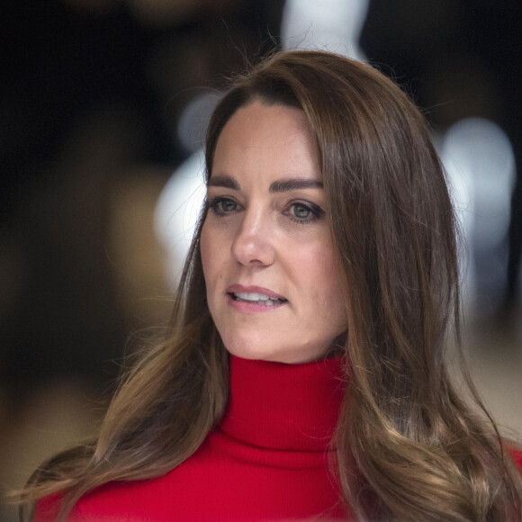 Kate Middleton, duchesse de Cambridge, va prononcer un discours lors du lancement de la campagne "Taking Action On Addiction" à Londres, le 19 octobre 2021. 