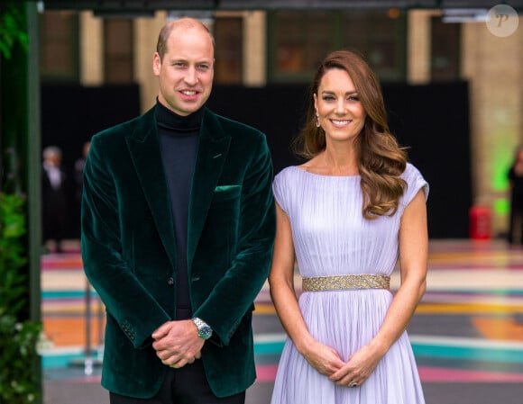 Le prince William, duc de Cambridge, Catherine (Kate) Middleton, duchesse de Cambridge - Première cérémonie de remise des prix Earthshot au Palace Alexandra à Londres le 17 octobre 2021. 