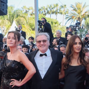 Sidse Babett Knudsen, Daniel Auteuil, Alice Belaïdi, Grégory Gadebois - Montée des marches du film " Marcello Mio " lors du 77ème Festival International du Film de Cannes, au Palais des Festivals à Cannes. Le 21 mai 2024 © Christophe Clovis / Bestimage 