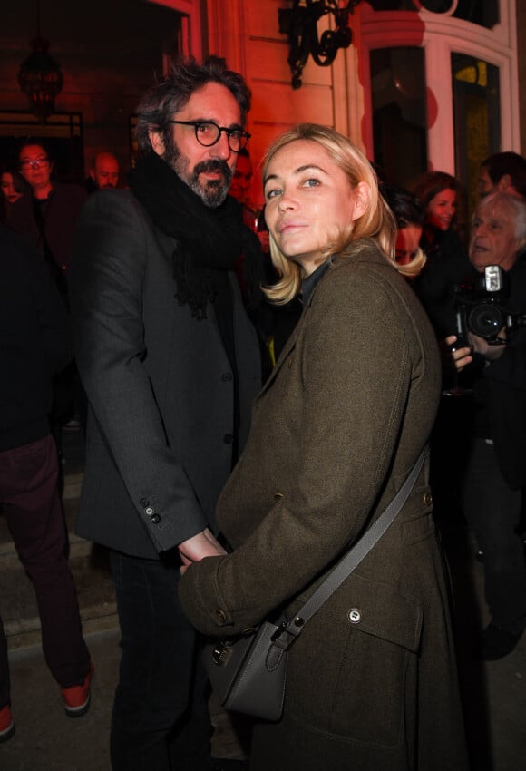 Emmanuelle Béart et son mari Frédéric Chaudier - 10e anniversaire de l'agence audiovisiuelle "Flair production" à l'hôtel "Le Marois" à Paris, le 28 mars 2019. © Coadic Guirec/Bestimage