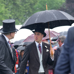 Et sous la pluie !
Le prince William, prince de Galles, et les invités lors de la "Garden Party du Souverain" au palais de Buckingham à Londres, le 21 mai 2024. 