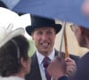 Il était seul, sans sa femme Kate Middleton. 
Le prince William, prince de Galles, et les invités lors de la "Garden Party du Souverain" au palais de Buckingham à Londres, le 21 mai 2024. 