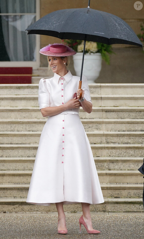 Zara Tindall, lors de la "Garden Party du Souverain" au palais de Buckingham à Londres, le 21 mai 2024. 