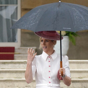 Zara Tindall, lors de la "Garden Party du Souverain" au palais de Buckingham à Londres, le 21 mai 2024. 