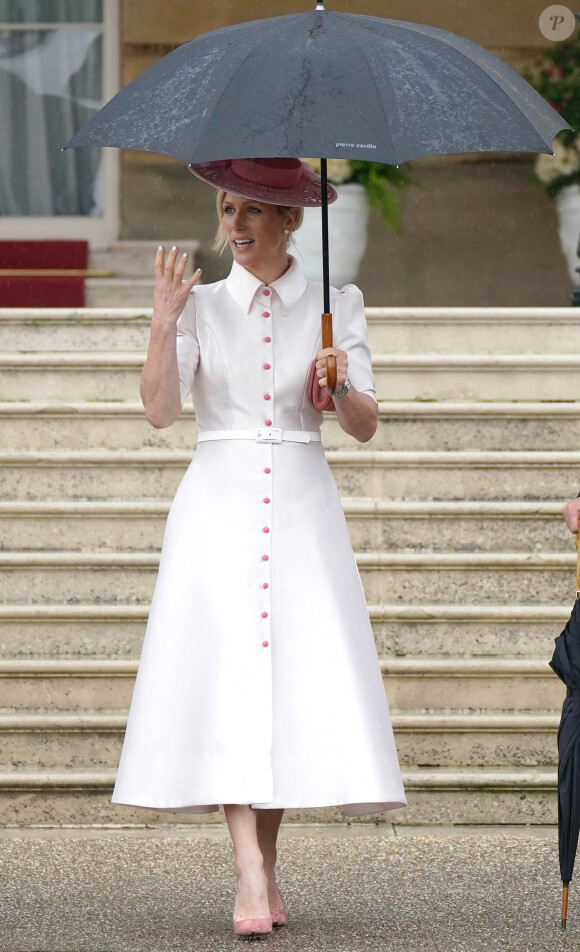 Zara Tindall, lors de la "Garden Party du Souverain" au palais de Buckingham à Londres, le 21 mai 2024. 