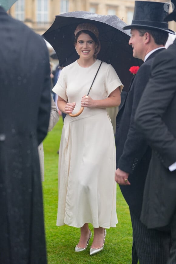 La princesse Eugenie d'York lors de la "Garden Party du Souverain" au palais de Buckingham à Londres, le 21 mai 2024. 