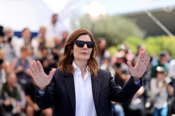 Chiara Mastroianni au photocall du film Marcello Mio lors du 77ᵉ Festival International du Film de Cannes, le 22 mai 2024. © Jacovides / Moreau / Bestimage