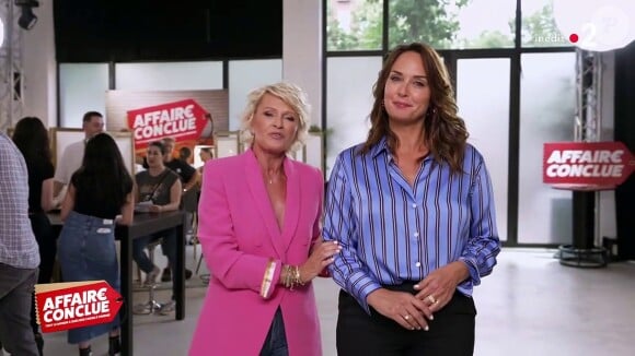 Durant toute la compétition, plusieurs émissions ont donc été déprogrammées
Sophie Davant et Julia Vignali sur le plateau d'Affaire conclue