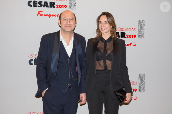 Kad Merad et Julia Vignali assistant au dîner de gala suivant la 44e cérémonie des César, qui s'est tenue au Fouquet's à Paris, le 22 février 2019. Nicolas Genin/ABACAPRESS.COM