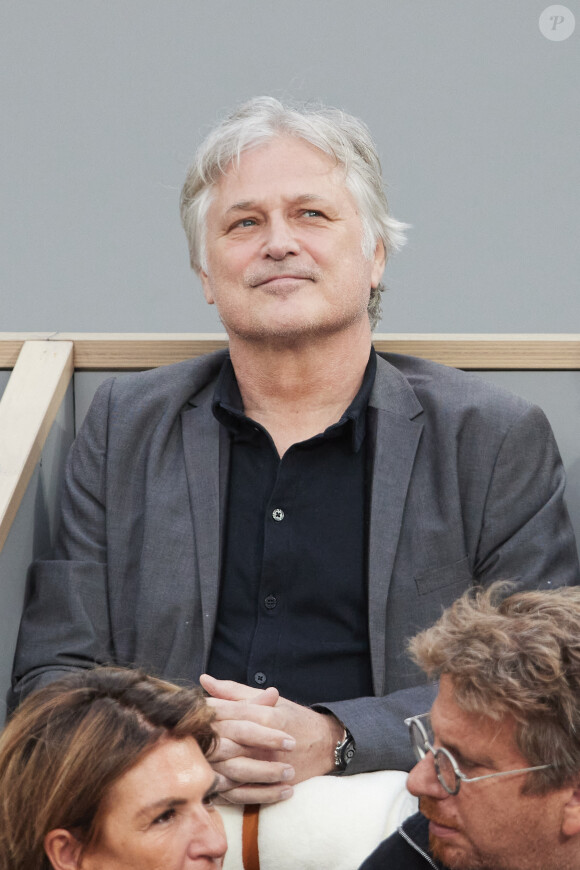 Denis Charvet - Célébrités dans les tribunes des Internationaux de France de tennis de Roland Garros 2024 à Paris le 26 mai 2024. © Moreau-Jacovides/Bestimage 