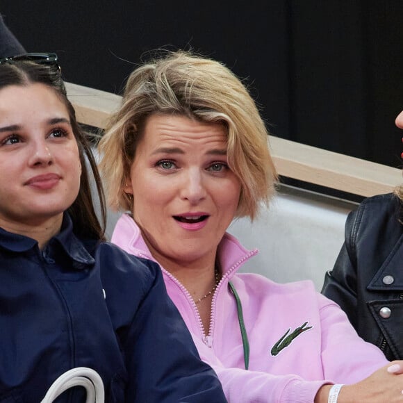 France Pierron - Célébrités dans les tribunes des Internationaux de France de tennis de Roland Garros 2024 à Paris le 26 mai 2024. © Moreau-Jacovides/Bestimage 