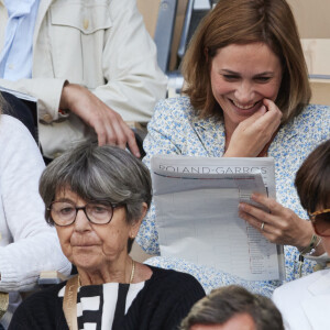 Nathalie Péchalat était aussi présente
Nathalie Péchalat - Célébrités dans les tribunes des Internationaux de France de tennis de Roland Garros 2024 à Paris le 26 mai 2024. © Moreau-Jacovides/Bestimage 