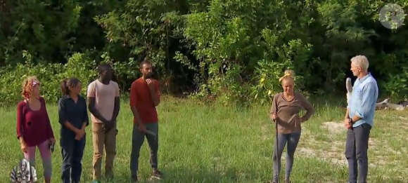 Ils étaient 5 pour 3 places sur les poteaux.
Course d'orientation dans "Koh-Lanta, Les Chasseurs d'immunité" sur TF1 mardi 28 mai 2024.