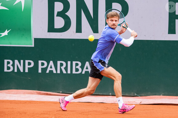 David Goffin était opposé au joueur français Giovanni Mpetshi Perricard à Roland-Garros

David Goffin (BEL) - Internationaux de France de tennis de Roland Garros 2024 à Paris le 28 mai 2024.