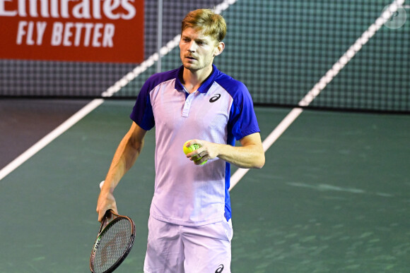 "Quand le public tape sur la tête pendant 3h30, tu es content de charrier deux secondes, ils l'ont mérité", ajoute-t-il

 David Goffin ( BEL ) - - Tournoi de tennis Rolex Paris Masters à Paris le 29 octobre 2022.