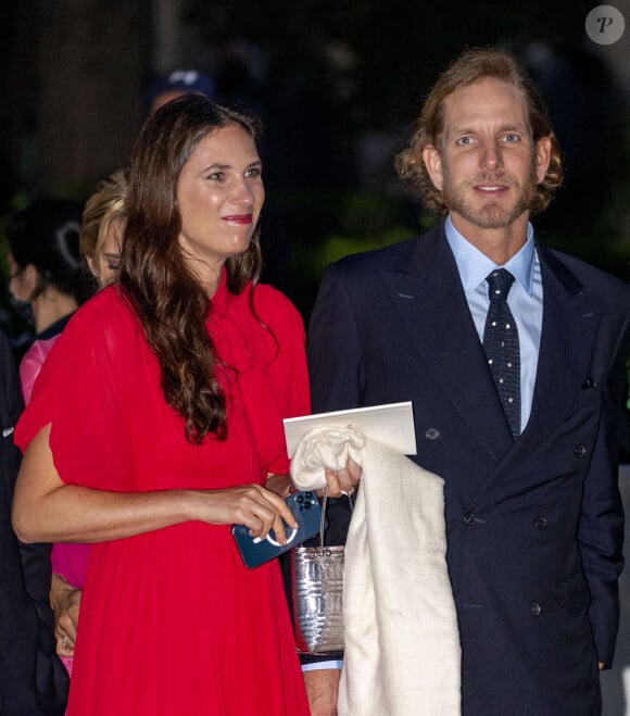 Andrea Casiraghi et Tatiana Santo Domingo au mariage du prince Philippos de Grèce et du Danemark et de la princesse Nina-Nastassja Flohr à la cathédrale métropolitaine d'Athènes, Grèce, 23 octobre 2021. Photo par ddp images/PPE/NIeboer/ABACAPRESS.COM