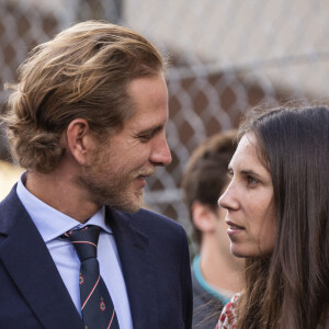 Andrea Casiraghi, Tatiana Santo Domingo posent le long de la voie de la grille lors du Monaco E-Prix Formula E Championship, le 11 mai 2019 à Monaco. Photo par Marco Piovanotto/ABACAPRESS.COM