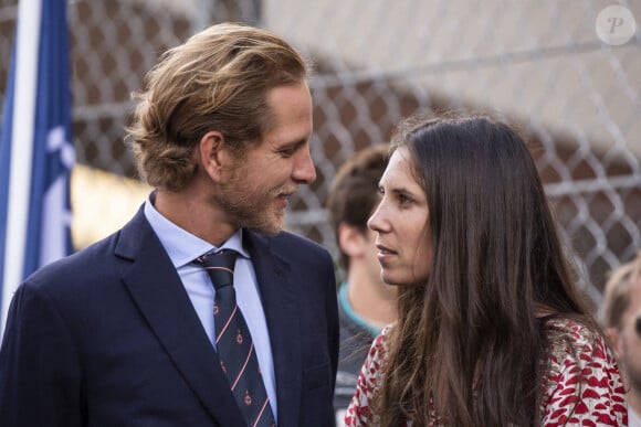 Andrea Casiraghi, Tatiana Santo Domingo posent le long de la voie de la grille lors du Monaco E-Prix Formula E Championship, le 11 mai 2019 à Monaco. Photo par Marco Piovanotto/ABACAPRESS.COM