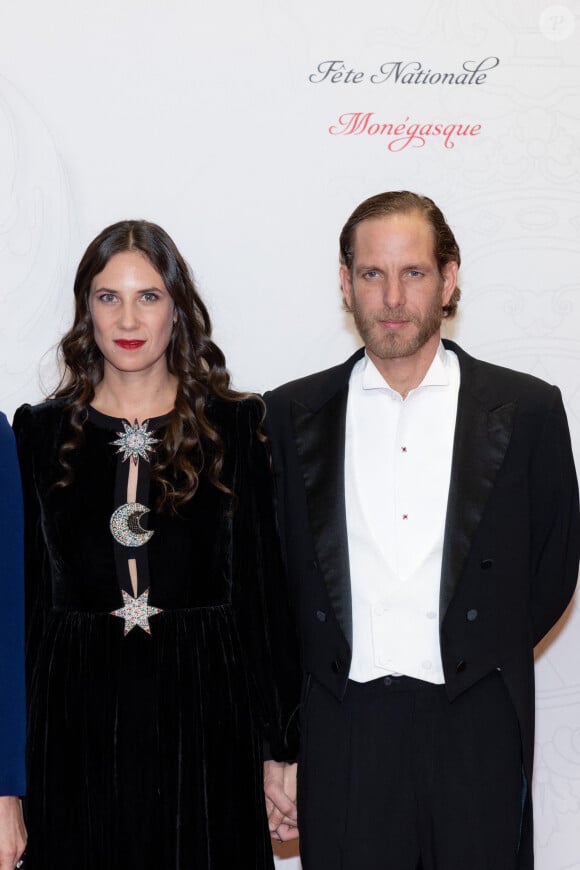 Tatiana Santo Domingo et Andrea Casiraghi - Arrivées à la soirée de gala de la Fête Nationale Monégasque au Grimaldi Forum le 19 novembre 2022. © Olivier Huitel / Pool Monaco / Bestimage 