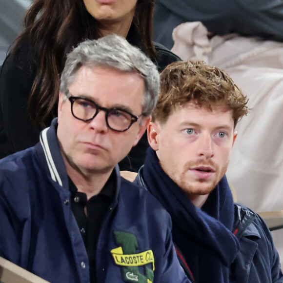 Djanis Bouzyani et Sabrina Ouazani dans les tribunes des Internationaux de France de tennis de Roland Garros 2024 à Paris, France, le 1er juin 2024. © Jacovides-Moreau/Bestimage 