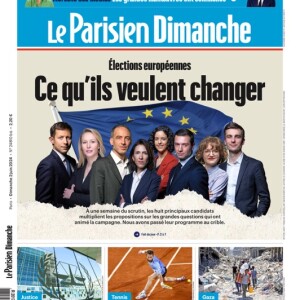 Une du "Parisien Dimanche" du 2 juin 2024