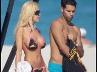 Shauna Sand : En bikini sur la plage, la bimbo vous présente son nouveau mec... Encore un !
