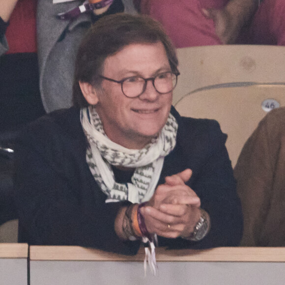 Laurent Romejko dans les tribunes des Internationaux de France de tennis de Roland Garros 2024 à Paris, France, le 1er juin 2024. © Jacovides-Moreau/Bestimage 